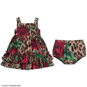 Dolce & Gabbana Leopard & Rose dress